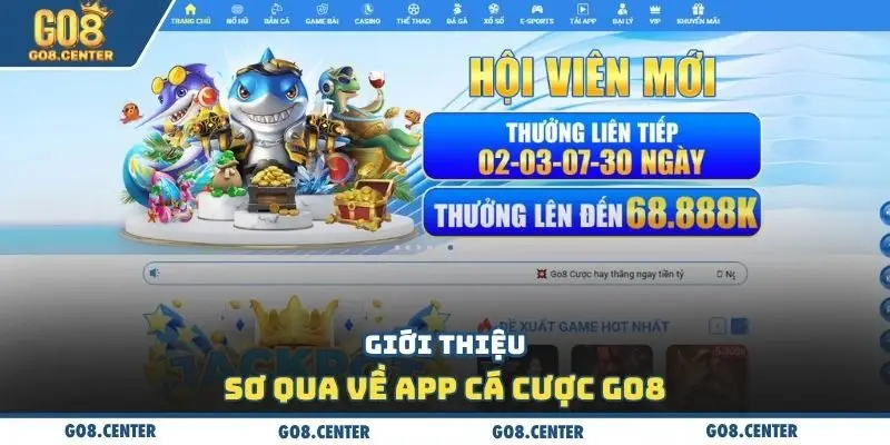 Tải App GO8 📱– Siêu Ứng Dụng Cá Cược Online, Cài Đặt Chơi Ngay! 1 Giới thiệu sơ qua về app cá cược GO8