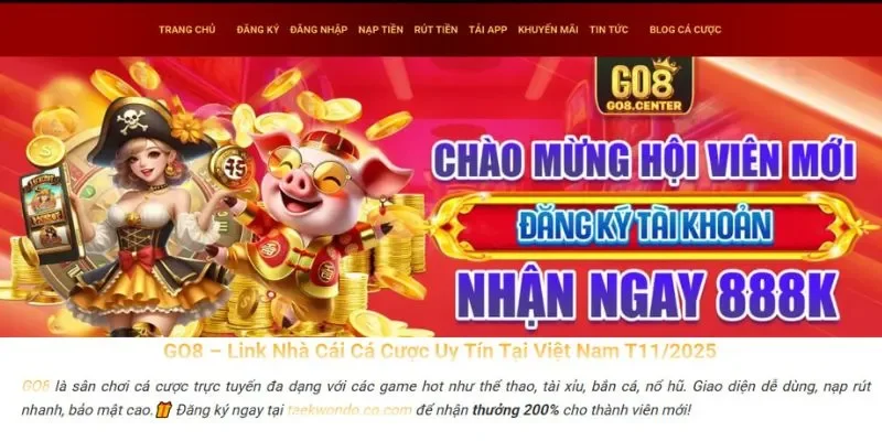 Lưu ý chỉ truy cập link Vào GO8 Chính thức duy nhất - go8ad.com